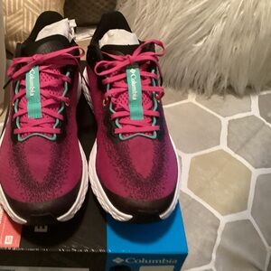 Columbia Women's Purple and Teal Trail Running Shoes